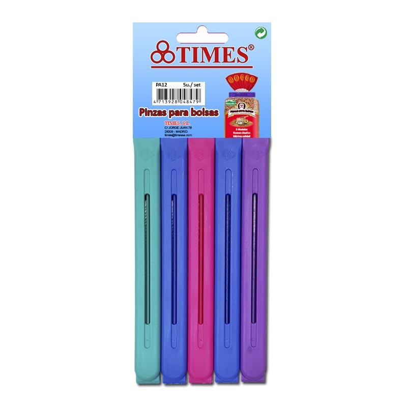 Pinzas para bolsas