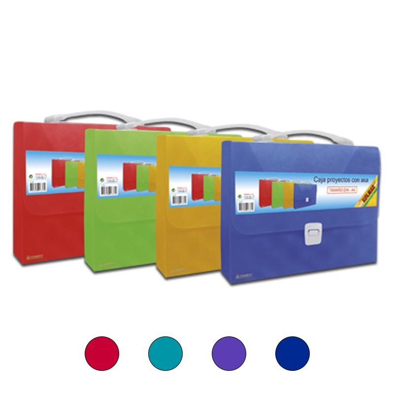 Caja de archivo con asa