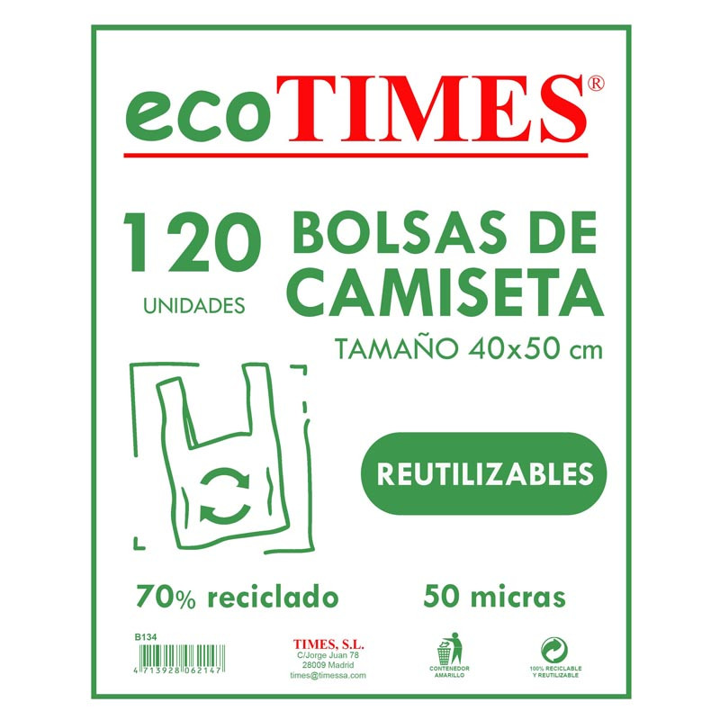 Bolsas de camiseta (50mic)