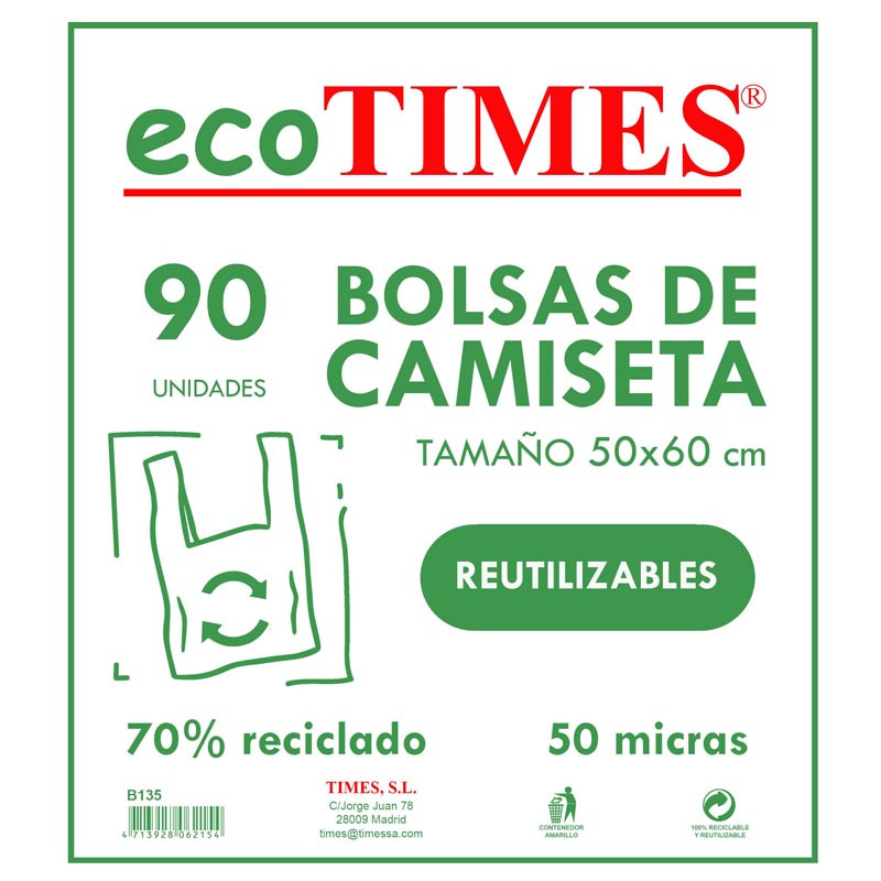 Bolsas de camiseta (50mic)